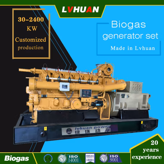 Centrale électrique pour le groupe électrogène de biogaz de décharge de déchets municipaux 500kw