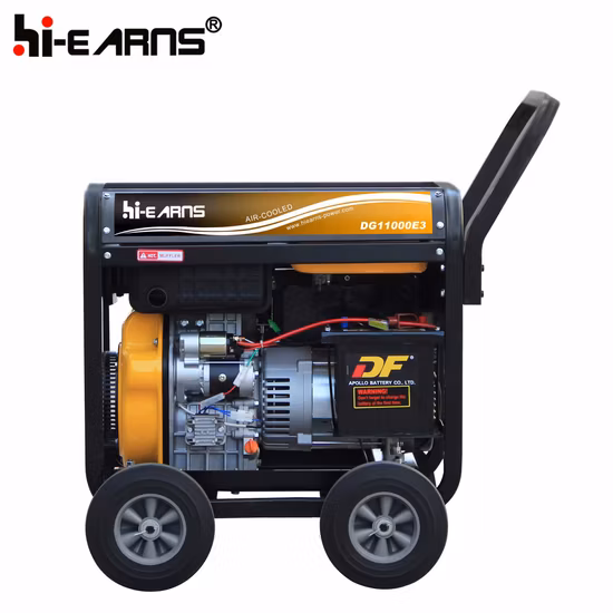 8kw 10kVA Type de cadre ouvert Générateur diesel refroidi par air portable Prix d'usine (DG11000E3)