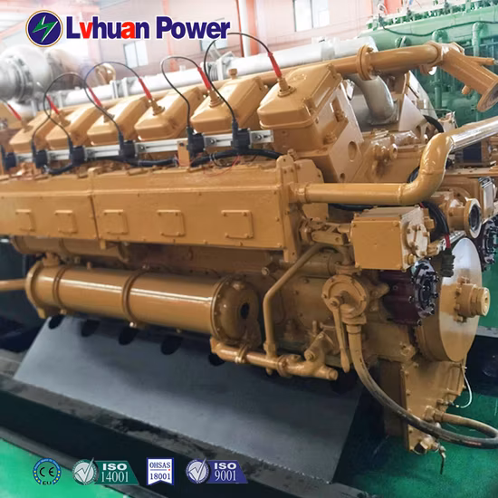 Ce générateur d'énergie de biogaz de gaz de biomasse à faible régime approuvé par l'ISO à haut rendement 500kw